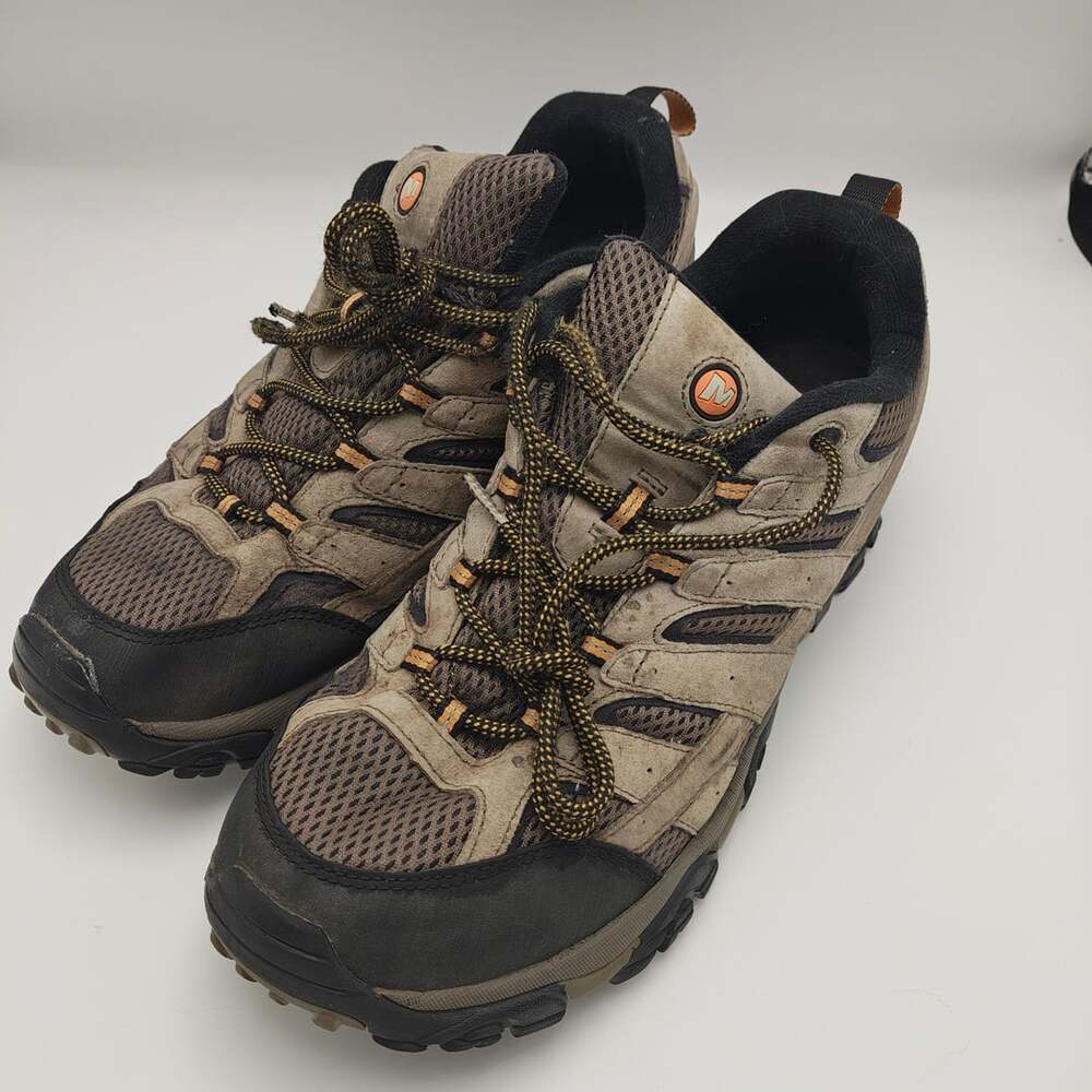 Merrell Moab 2 Vent Mens Hiking Shoes Size 12 W Wide Brown Suede J06011W Vibram